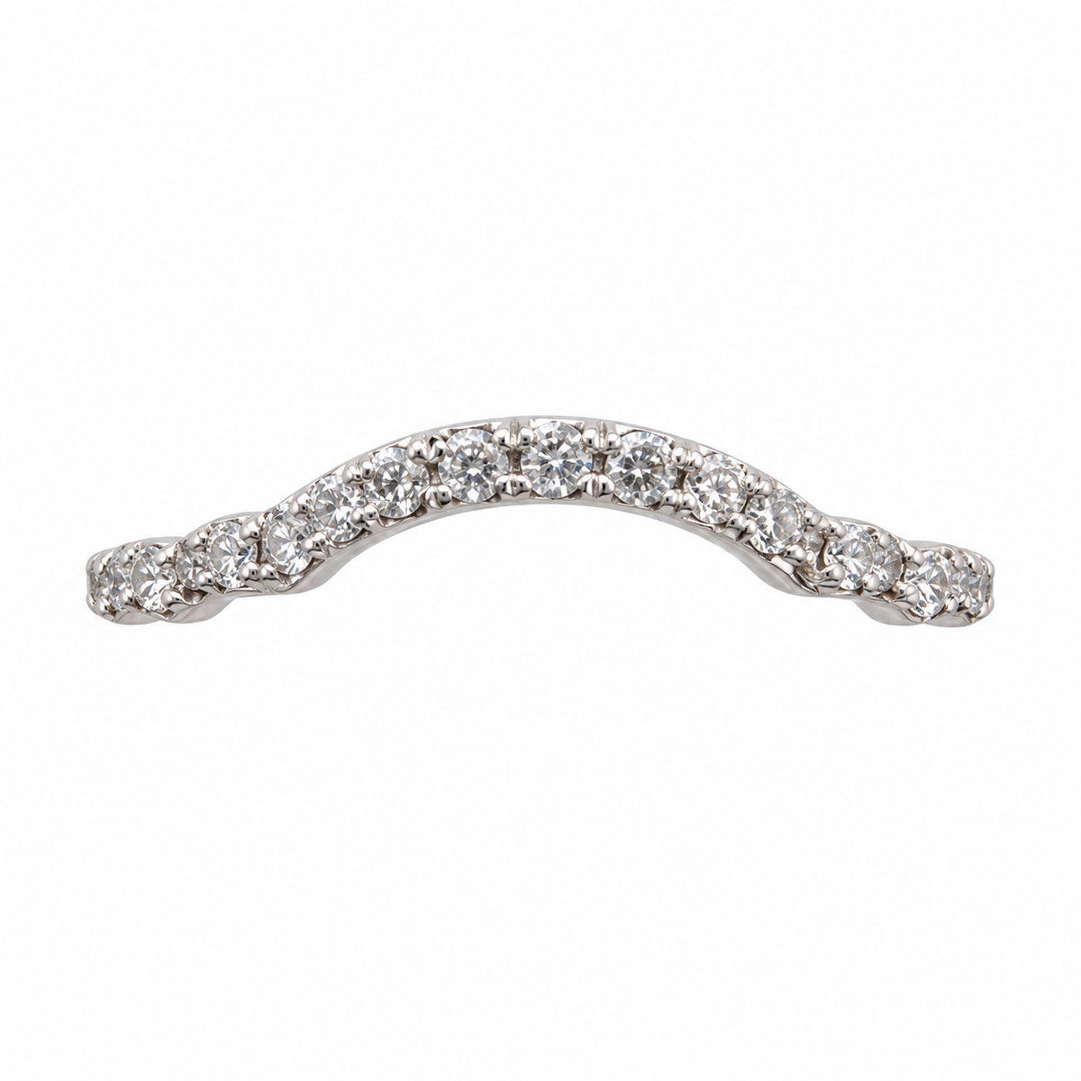 Round Double Halo & Alternating Band Bridal Set