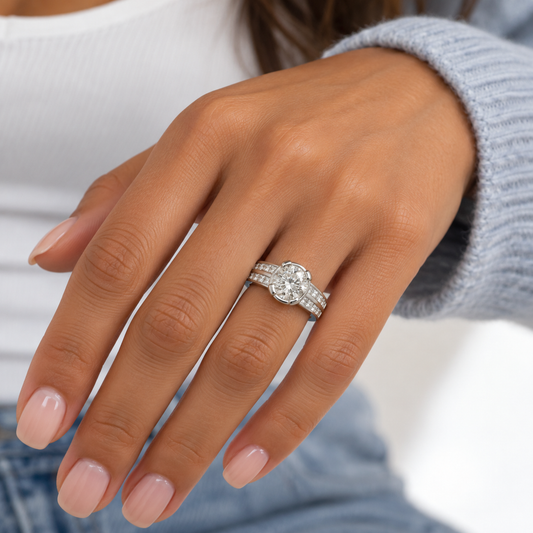 Channel Set Diamond Ring
