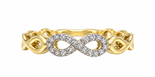 Yellow Gold Infinity Band