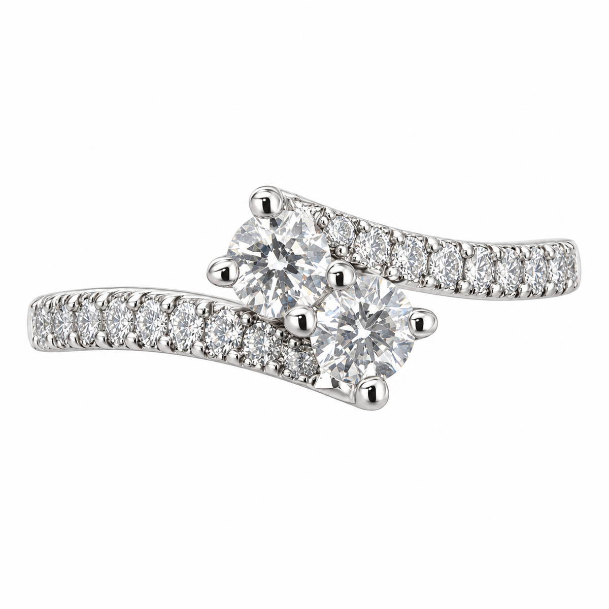 Rapture Double Diamond Center Ring