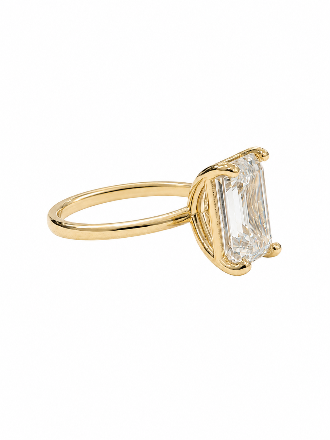 Simple Basket Engagement Ring