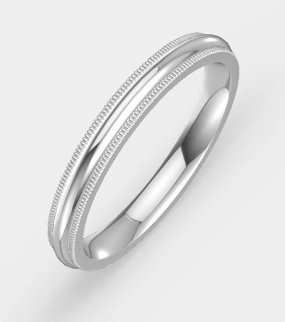 3mm Milgrain Band