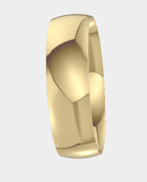 6mm Light Dome Band