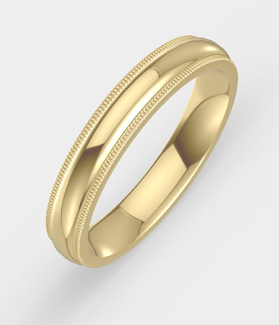4mm Milgrain Band