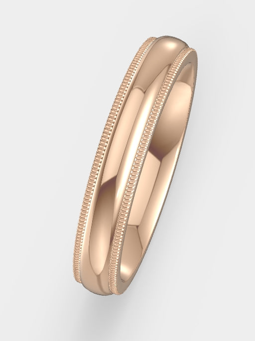 4mm Milgrain Band