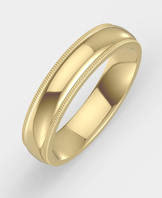 5mm Milgrain Band