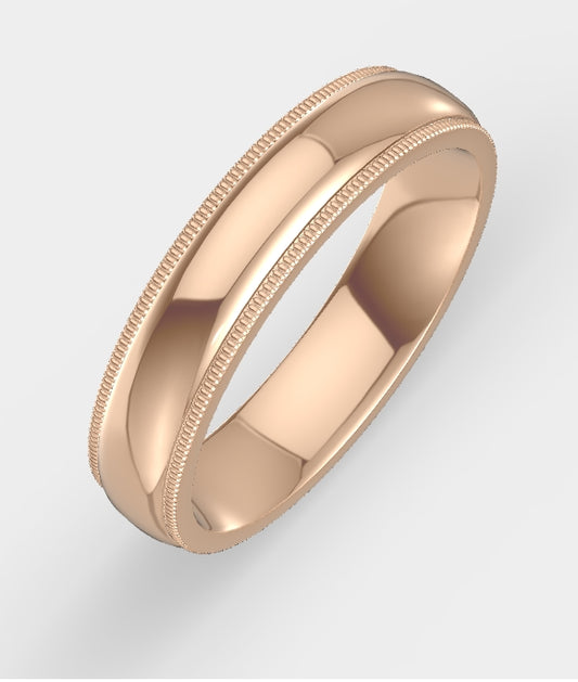 5mm Milgrain Band