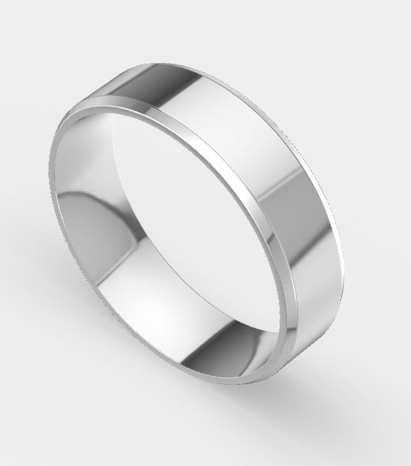 6mm Flat Bevel Band