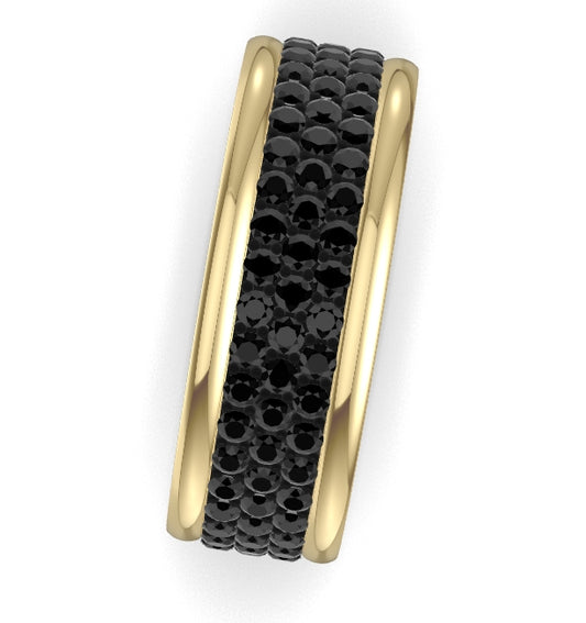 Eternity Black Diamond Wedding Band