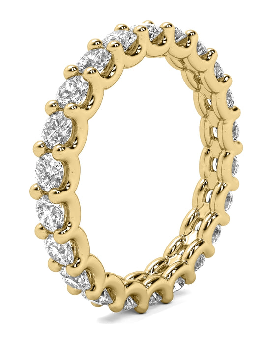 1.1ct - 1.3ct Eternity U Prong Wedding Band