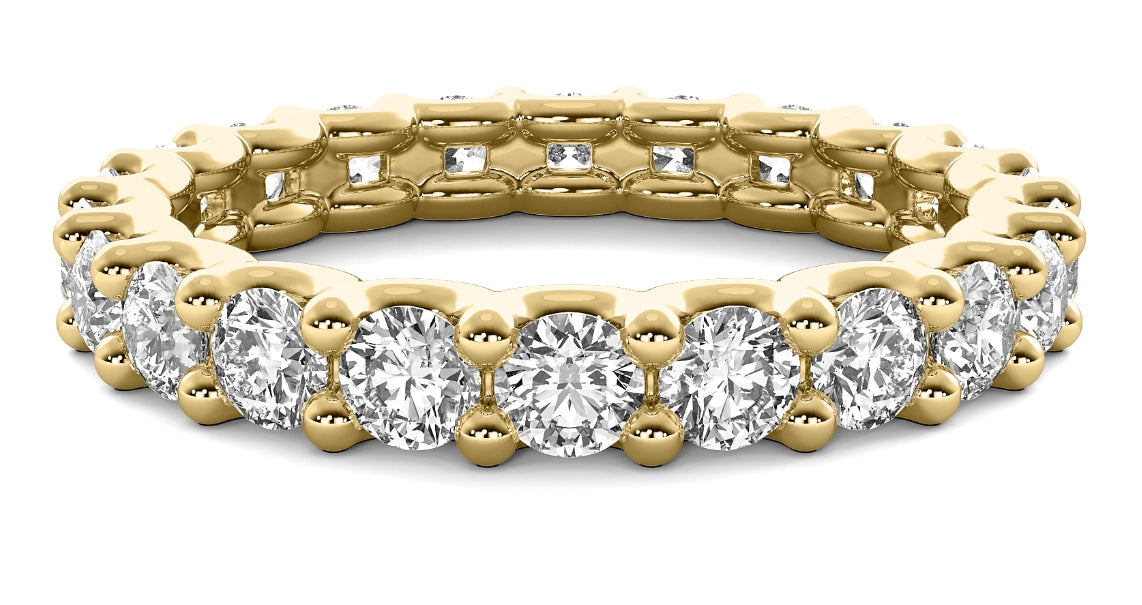 2ct Eternity U Prong Wedding Band