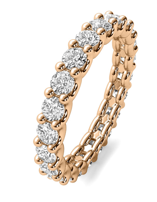 2ct Eternity U Prong Wedding Band