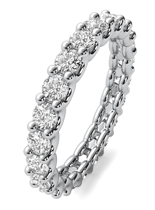 1.7ct Eternity U Prong Wedding Band