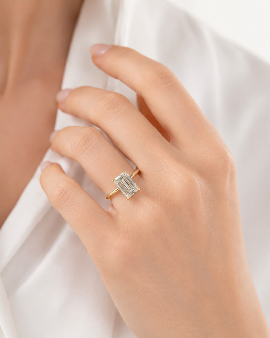 Simple Basket Engagement Ring