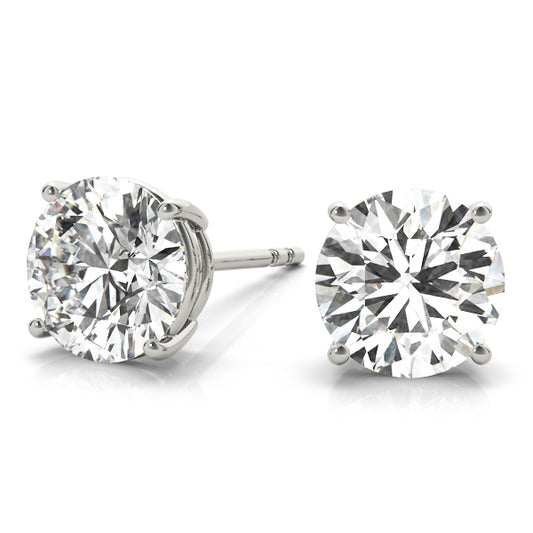 Classic Round Brilliant 4 Prong Studs