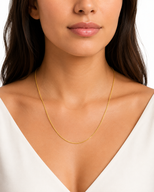 Yellow Gold Wheat Chain