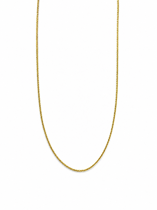 Yellow Gold Wheat Chain