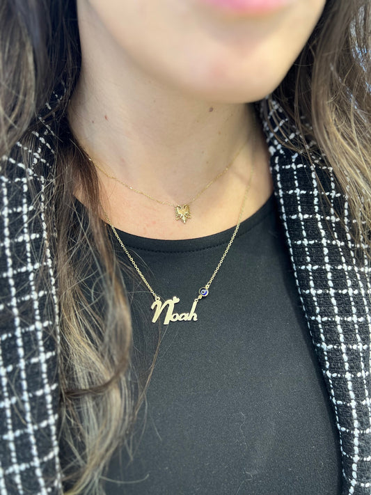 XS Albanian Eagle Necklace 14k Gold