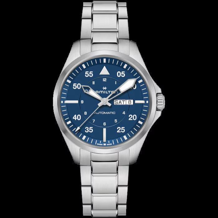 Khaki Aviation Pilot Day Date Auto - Air-Glaciers Edition
