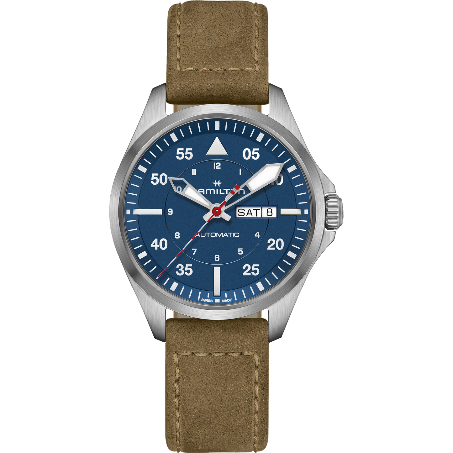 Khaki Aviation Pilot Day Date Auto - Air-Glaciers Edition