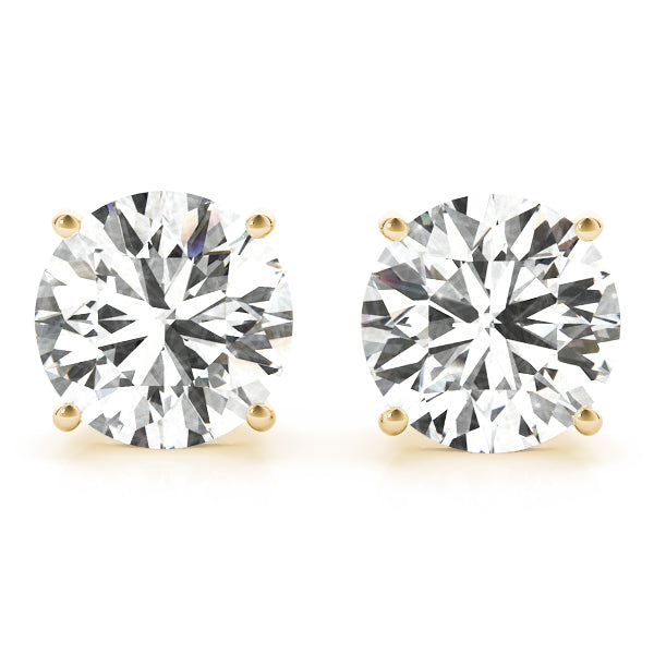 Classic Round Brilliant 4 Prong Studs